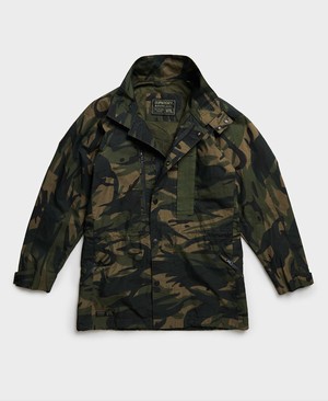 Superdry Utility Field Férfi Kabát Camo | AEWQH5102